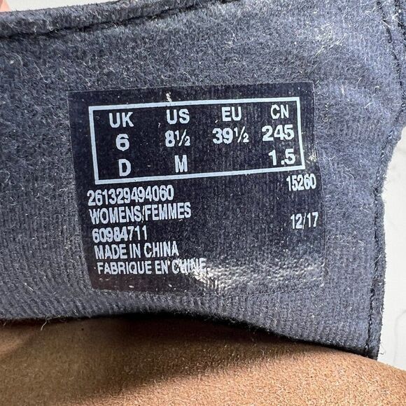 Clarks Sandals Women's Size 8.5 Blue Leather Cork Wedge‎ Platform Adjustable - Picture 14 of 14